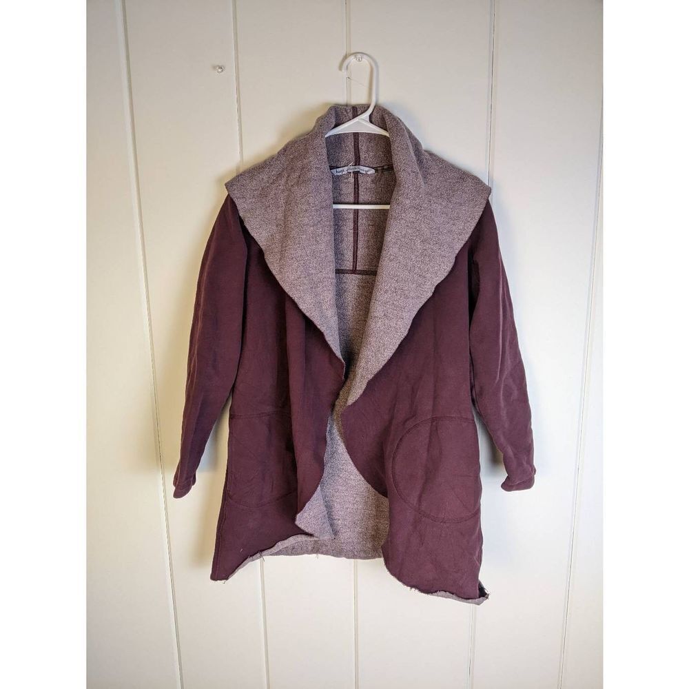Soft Surroundings Women’s Purple Open Front Cardigan Sweater Size Small